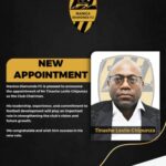 Manica Diamonds FC Appoints Tinashe Leslie Chipunza as Chairman in Leadership Overhaul