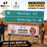 500 Kilometres for Hope: NetOne and Heal Us Zimbabwe March 23 Days to Fight Drug Abuse
