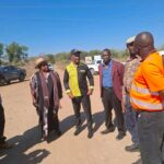 Min Mhona Leads Site Visit of Charara-Kanyati Road in Kariba