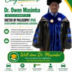 Another PhD cap for Gweru City Parking
